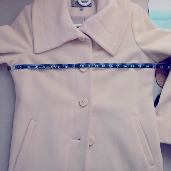 Anne Klein Cream Colored lined Peacoat - Picture 7 of 7
